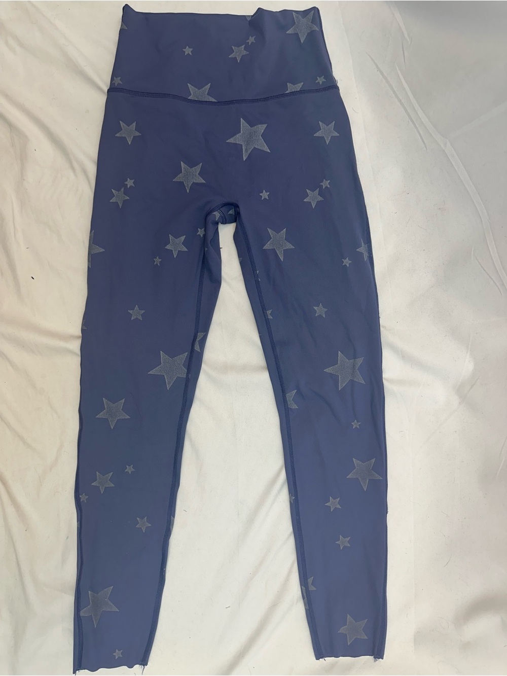 aerie Navy Leggings with Silver Star Print M